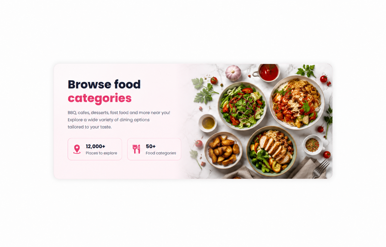 Discover restaurants and places to eat with DineSpotter